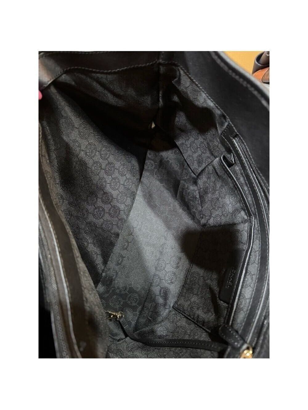 Michael Kors Black Saffiano Tote with Gold Hardware - Picture 15 of 16